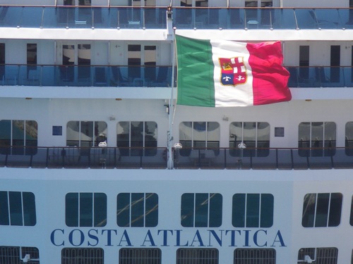 Costa Atlantica docked Sunday, March 1, 2009 in Philipsburg, St. Maarten.