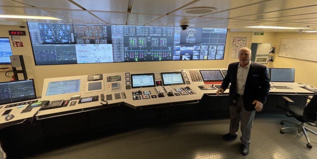 Engine control room on Carnival Mardi Gras