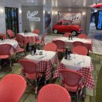 italian restaurant exterior and car on Carnival Mardi Gras cruise