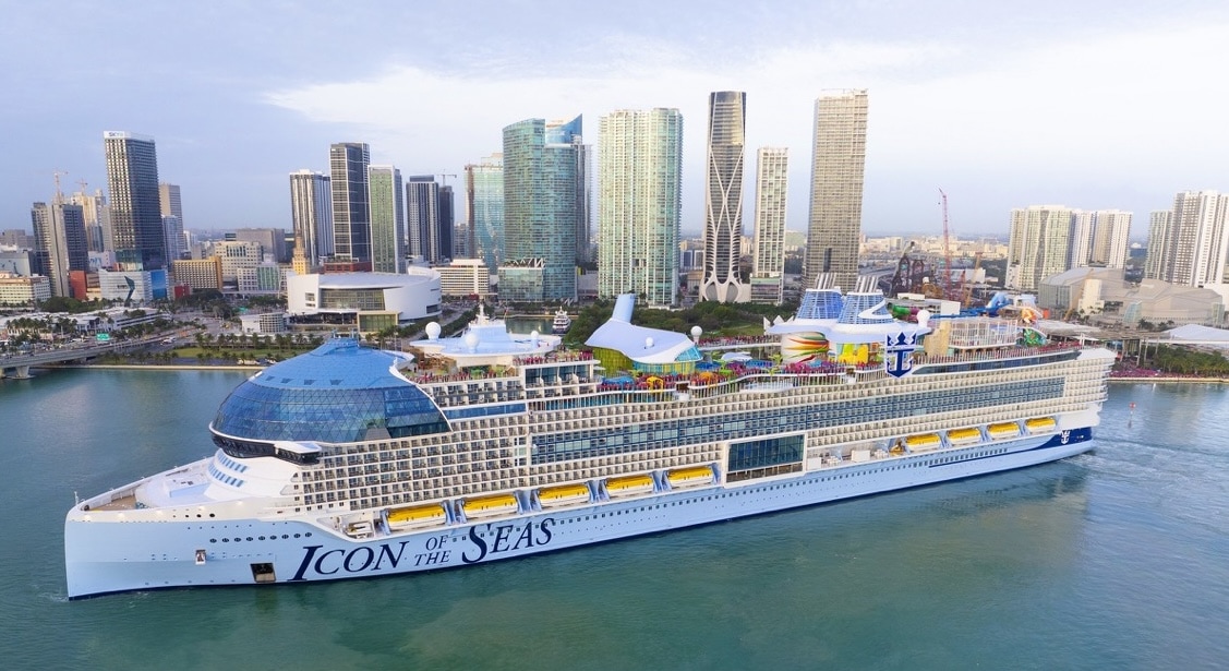 World S Largest Cruise Ship Arrives In Miami Icon Of The Seas