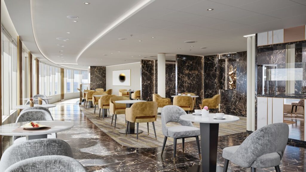 Artist rendering of Oceania Allura Creperie & Gelateria