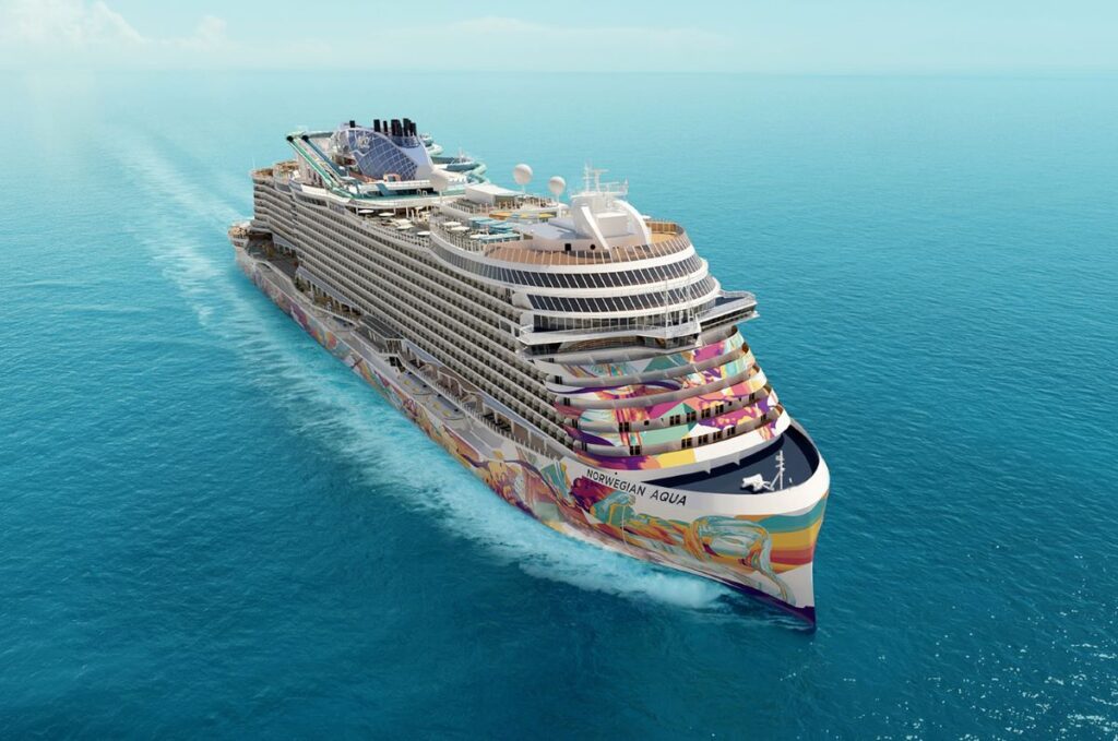 Artist rendering of Norwegian Aqua