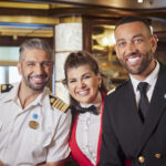 Captain Paolo Arrigo, Bartender Ezra Freeman, and Cruise Director Matt Mitcham from "The Real Love Boat"