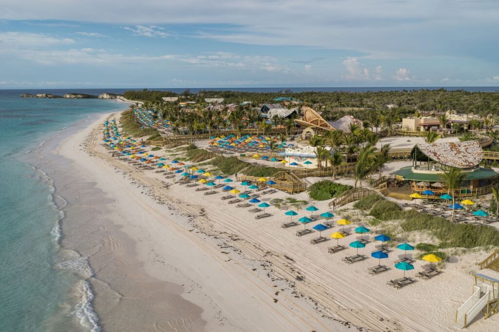 Aerial view of Disney Lookout Cay at Lighouse Point