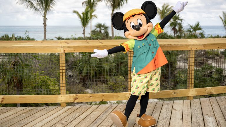 Mickey Mouse on Disney Lookout Cay at Lighthouse Point