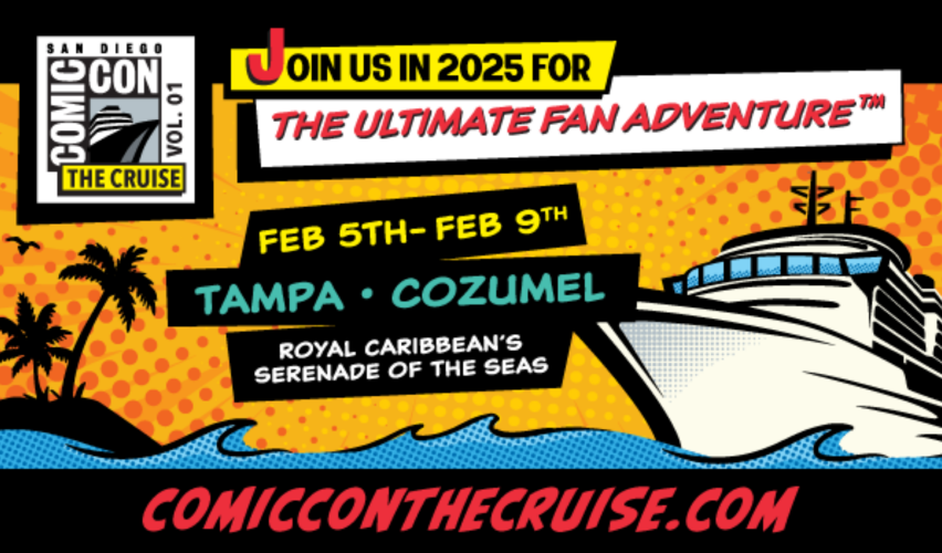 comic book style depiction of Comic-Con: The Cruise